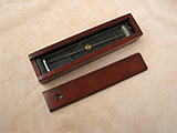 Holmes Broṣ trough compass in mahogany case- circa 1930's